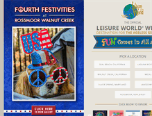 Tablet Screenshot of leisureworld.com